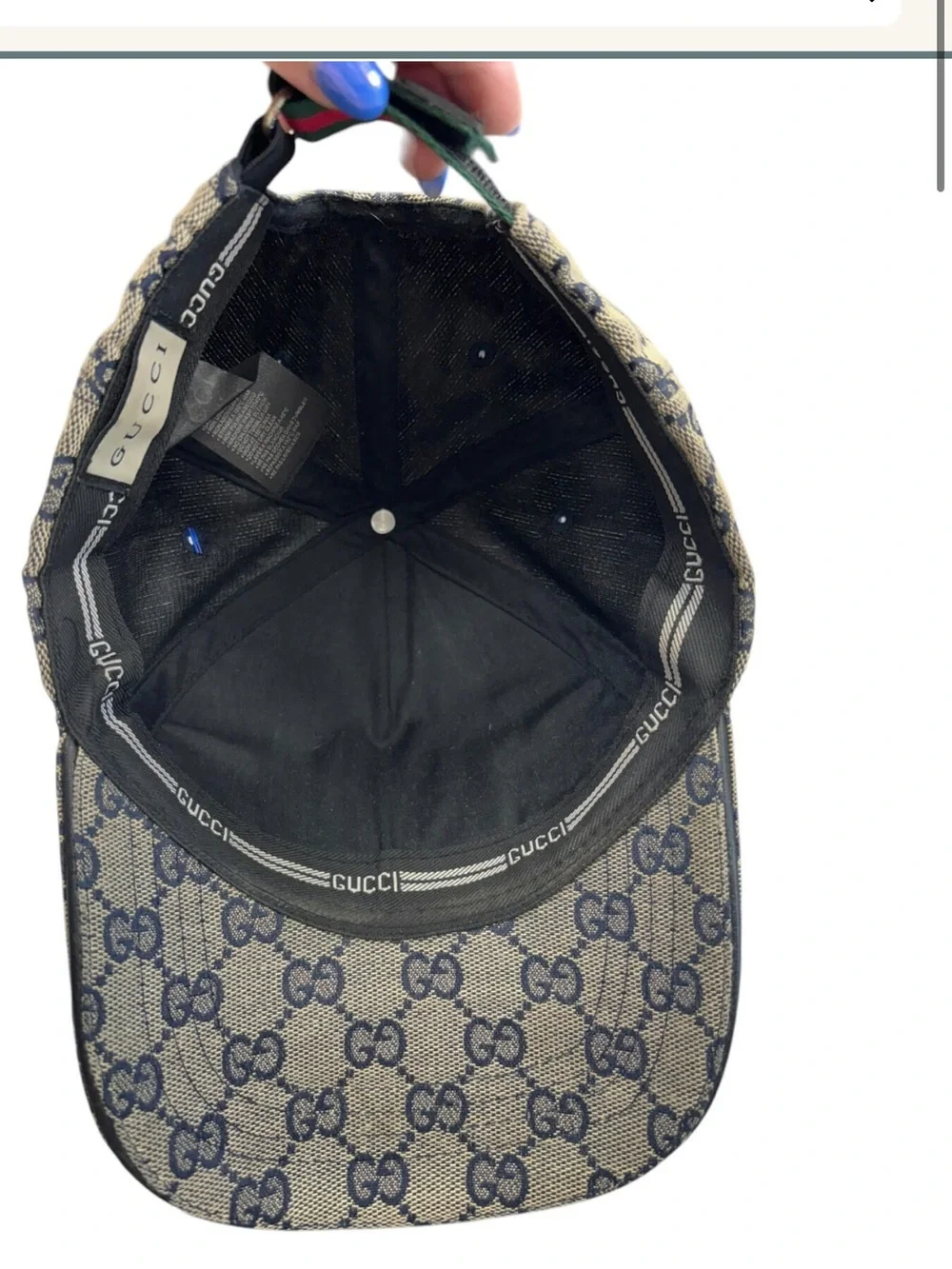 GUCCI SIGNATURE GG SUPREME BASEBALL HAT SZ m - Picture 4 of 4